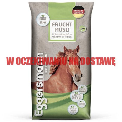 Frucht Musli  bezowsowe musli z dodatkiem owoców dla koni wybrednych 20kg