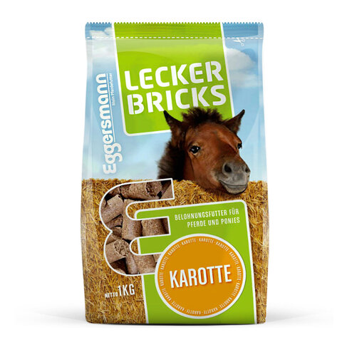 Lecker Bricks Marchewkowe- przysmaki dla koni 1kg
