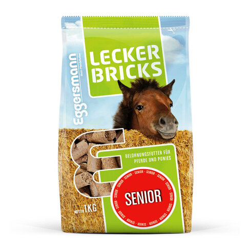 Lecker Bricks Senior smakołyki dla koni z problemami z uzębieniem 1kg